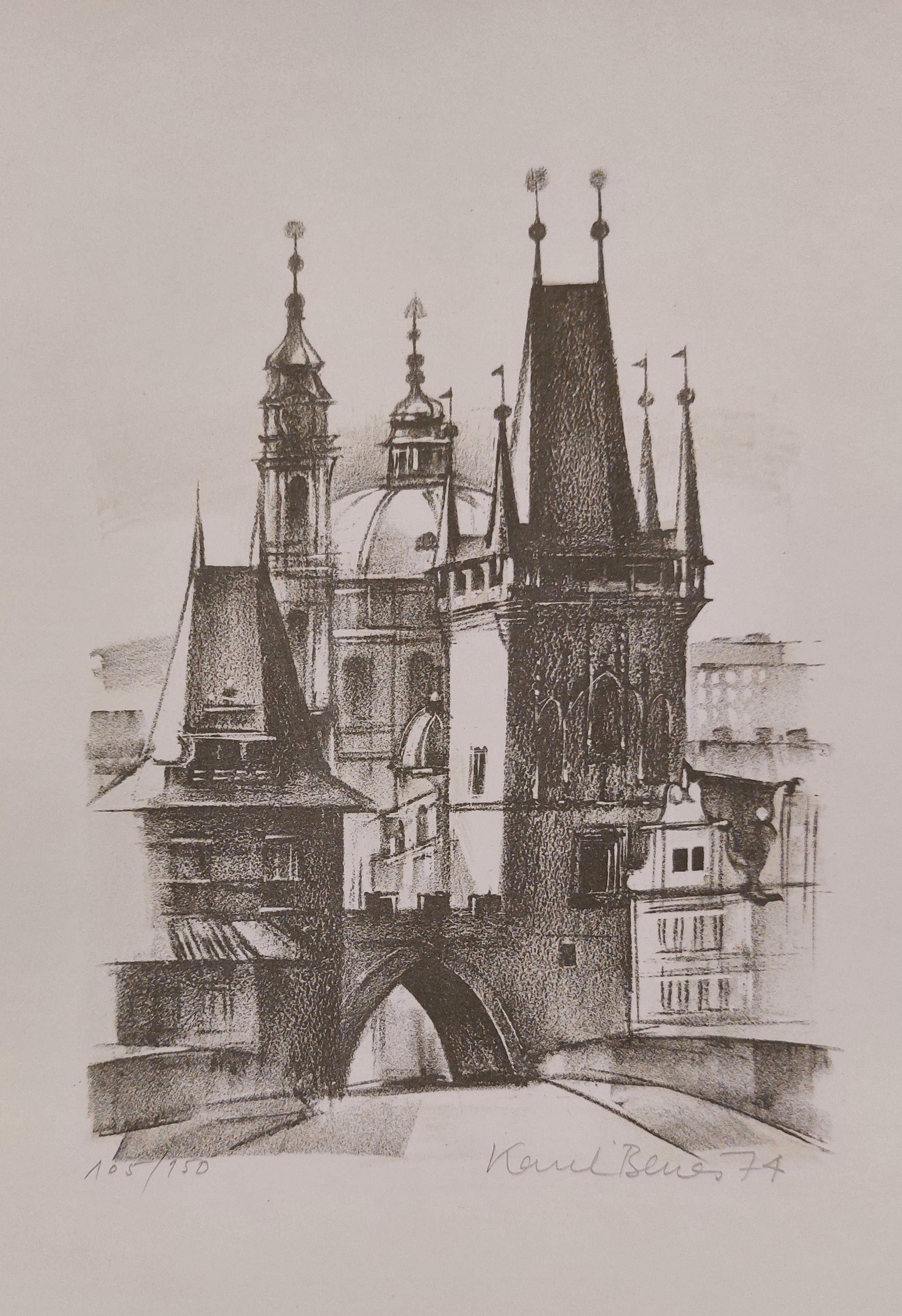 Beneš Karel: Praha - Mostecká věž