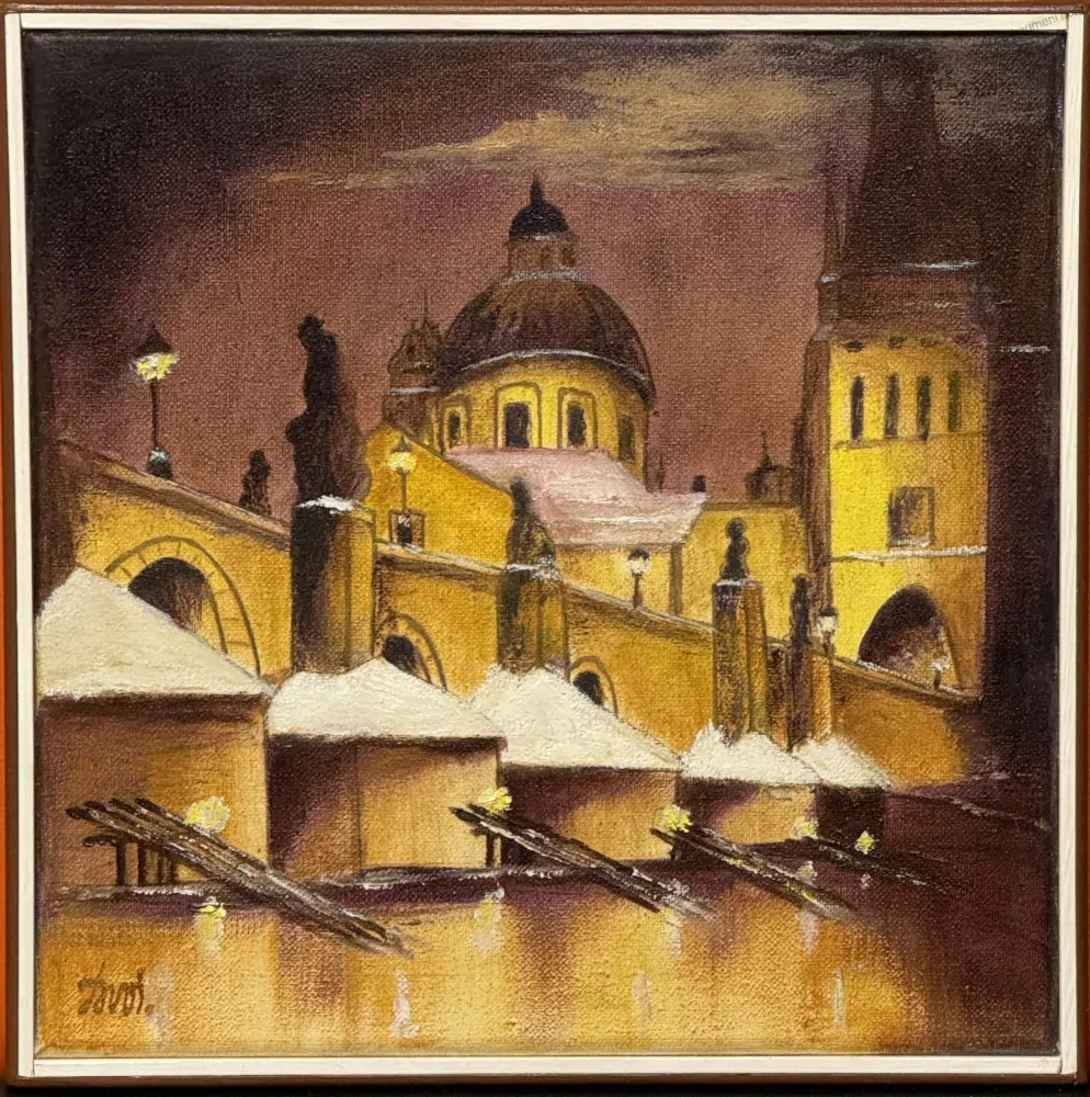 Dvořák Pavel: Praha - Karlův most od Kampy