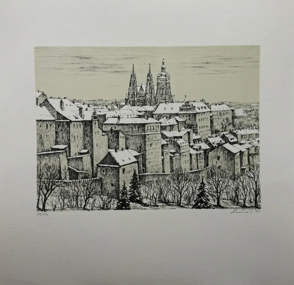Luňák Hynek: Praha - Hradčany v zimě