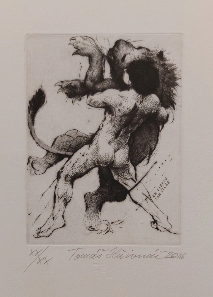 Hřivnáč Tomáš: Silák (Exlibris)