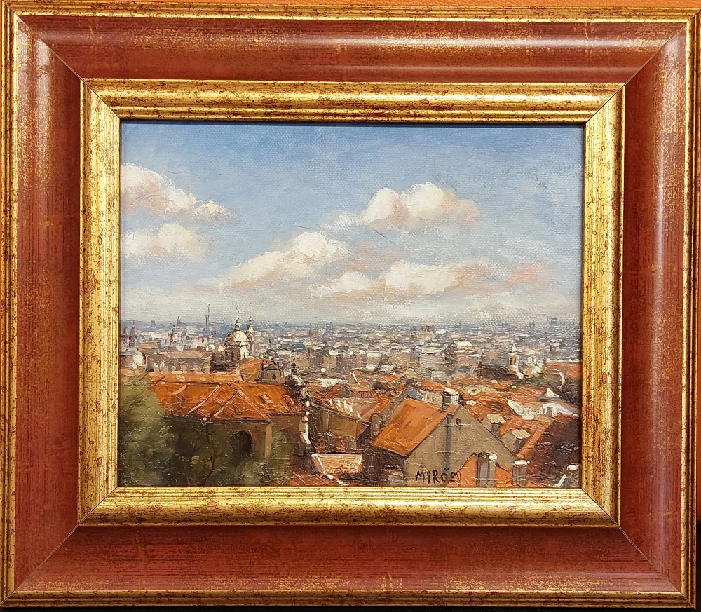 Mirčev Petr: Panorama Prahy od Hradu