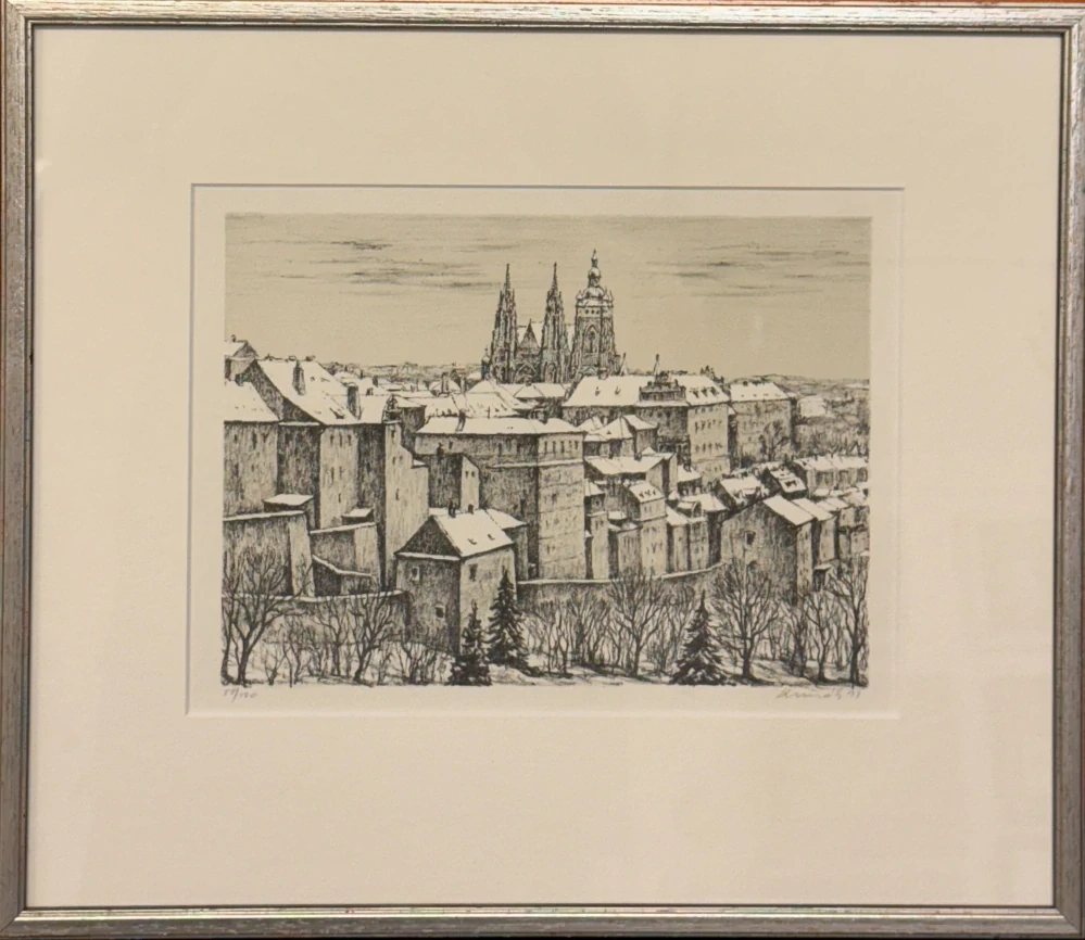 Luňák Hynek: Praha - Hradčany v zimě