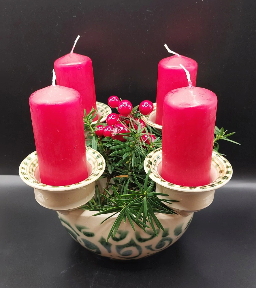 Oršulíková Stanislava: Adventní svícen zelený