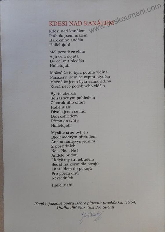 Suchý Jiří: Kdesi nad kanálem 