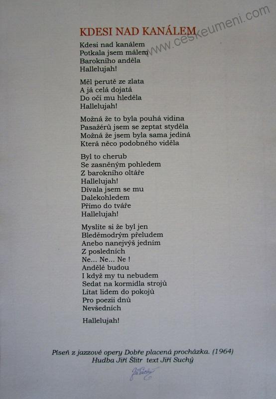 Suchý Jiří: Kdesi nad kanálem