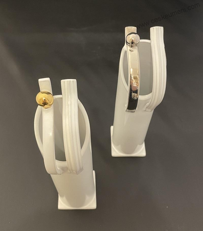 DUKE: Váza - Dva proužky s kuličkou