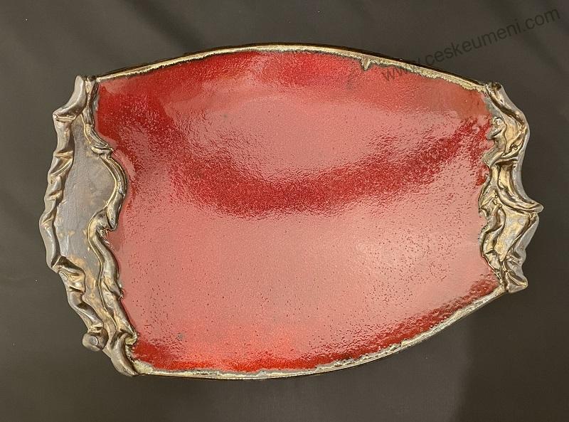 Bašková Štěpánka: Tác větší - ozdobný