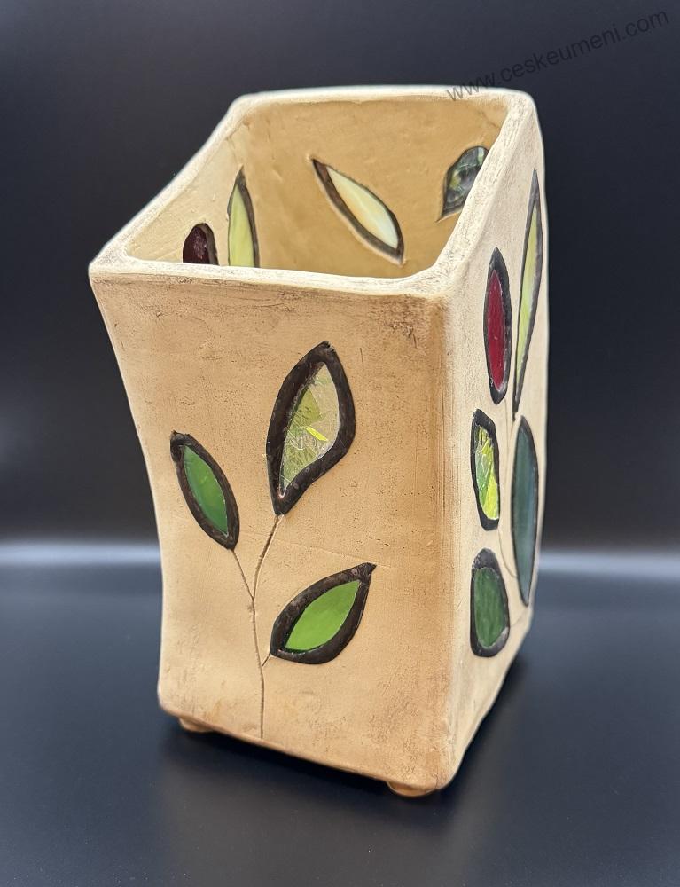 Heřmanová Jana: Svícen 4 stěny velká