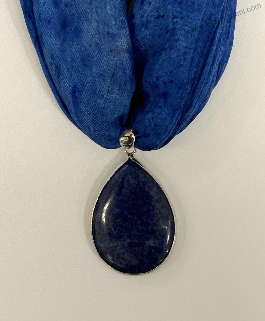 Ammerová Bohumila: Šátek náhrdelník - Lapis lazuli