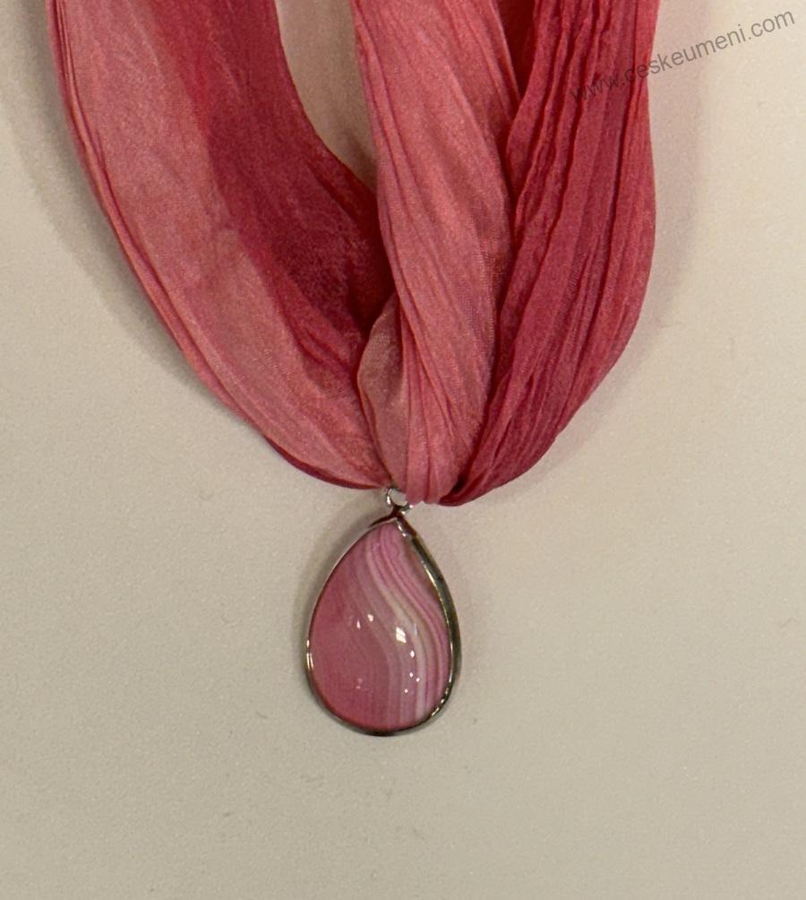 Ammerová Bohumila: Šátkový náhrdelník - Achát