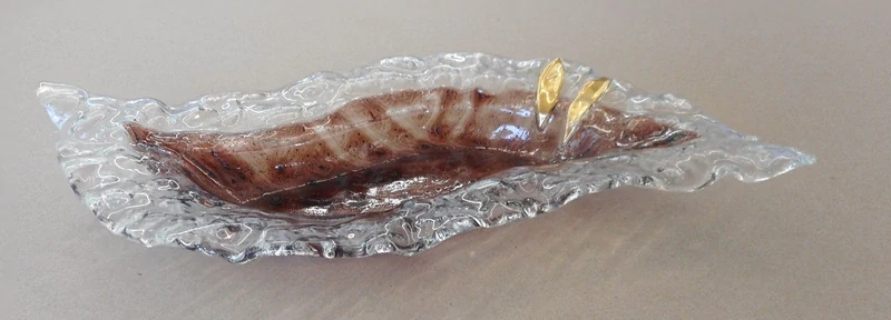 Kaufman Robert: TERRA - skleněná miska s krajkou "S"