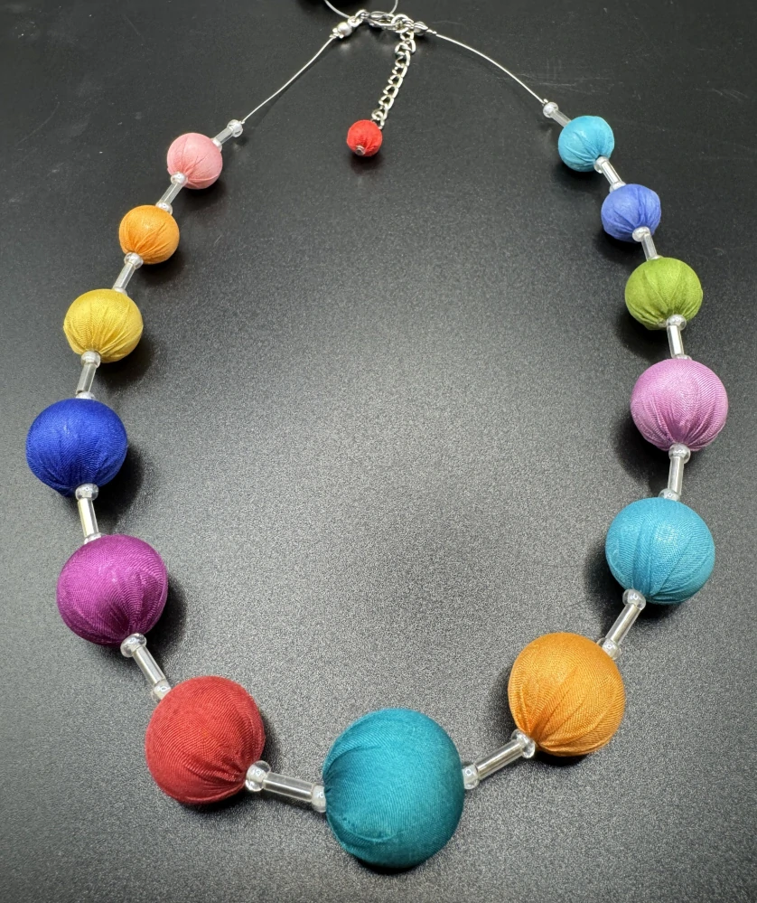Ammerová Bohumila: Náhrdelník kuličky - barevné větší
