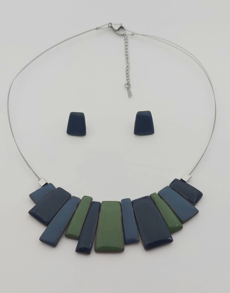 Komárková Lea: Set (modro-zelený)