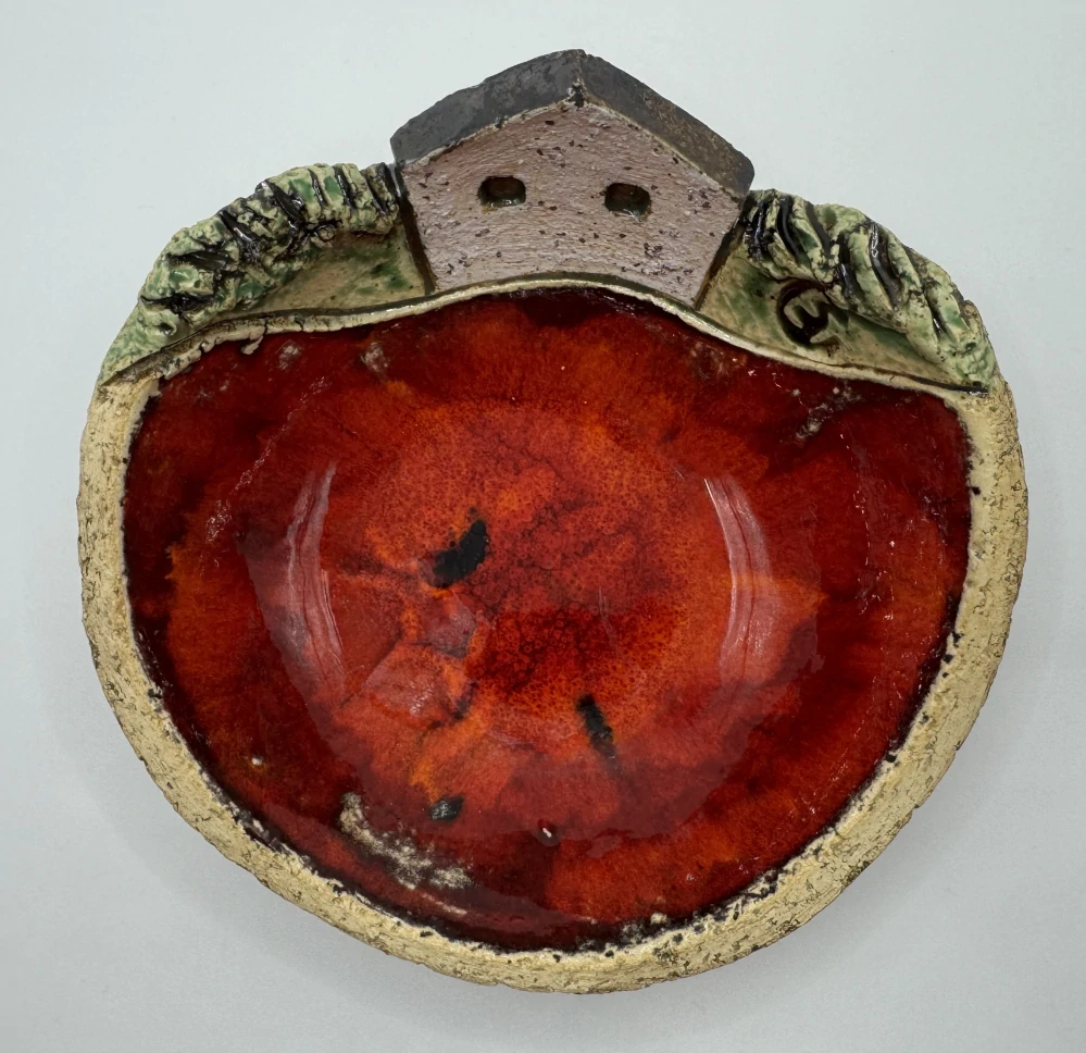 Trbušková Štěpánka: Miska s domky (H)