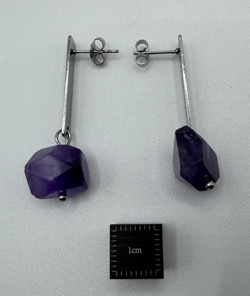 Horová Růžena: Náušnice ametyst