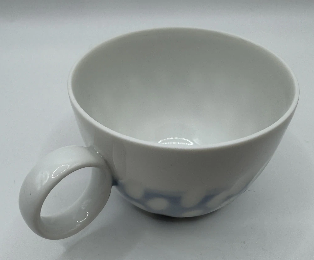 Linhartová Radka: Šálek piccolo modrobílé vrypy