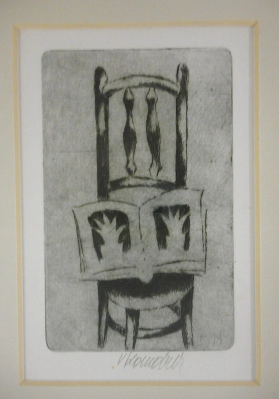 Komárek Vladimír: Židle s knihou