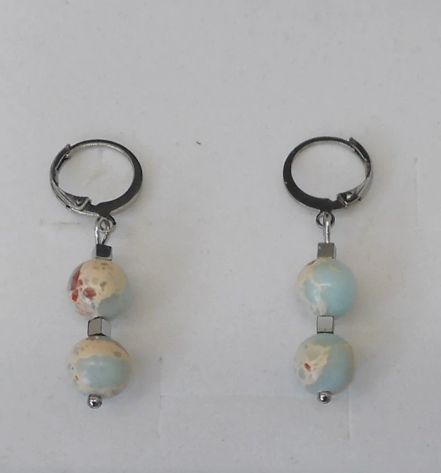 Horová Růžena: Náušnice jaspis regalit