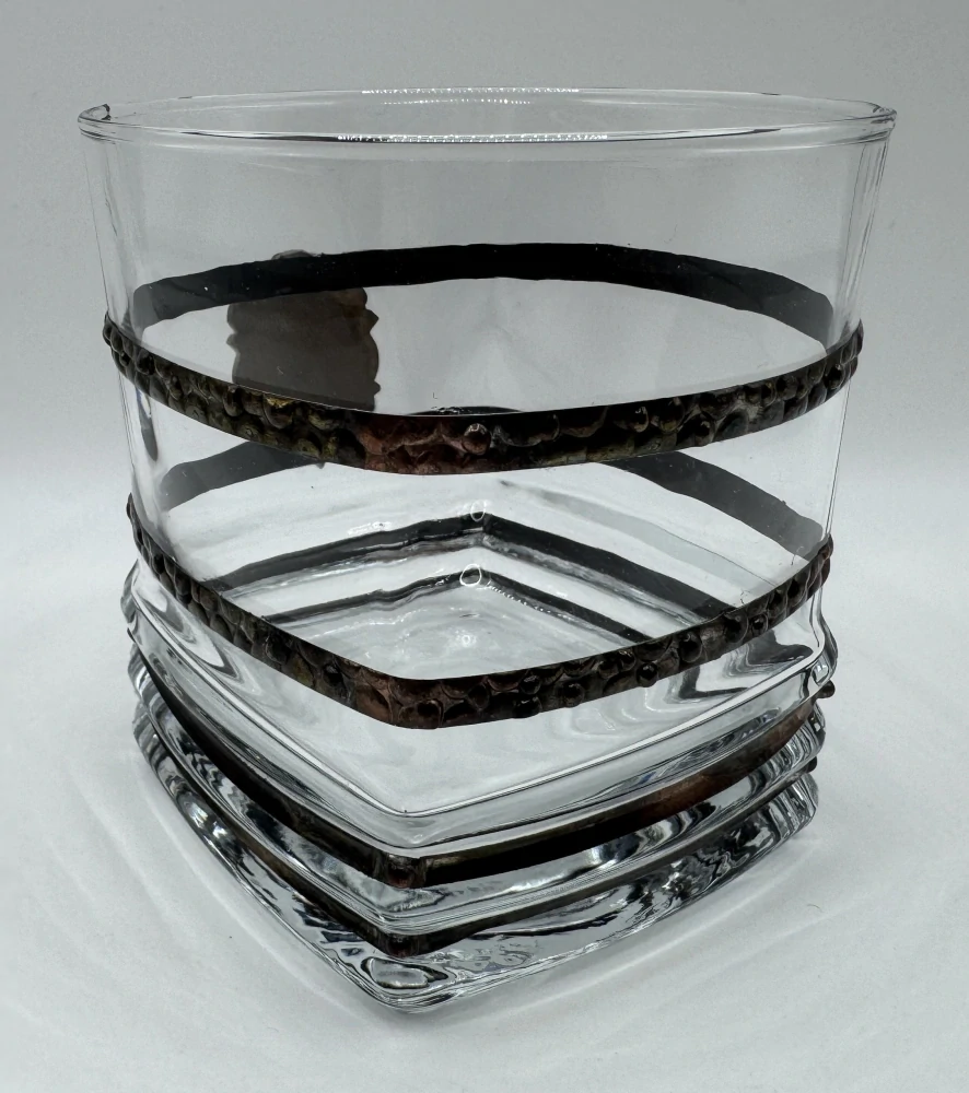 Machová Zuzana: Sklenička na whisky (hnědo-bílé)