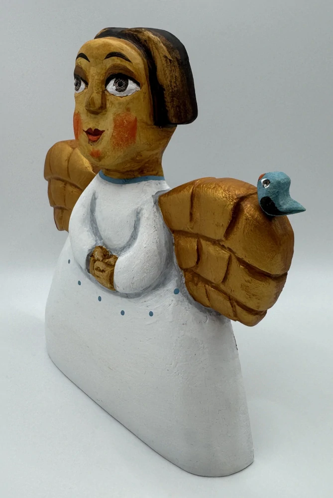 Štolba Tomáš: Anděl s ptáčkem (bílý)