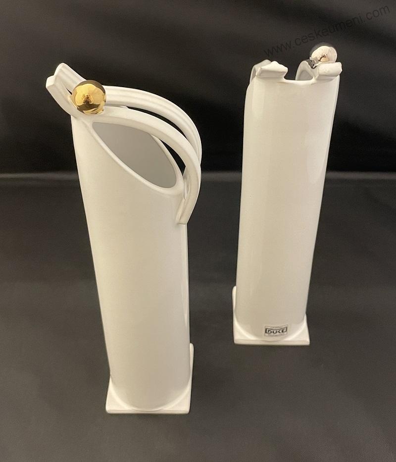 DUKE: Váza - Dva proužky s kuličkou