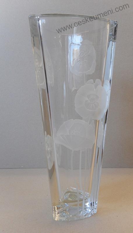 Žampach atelier: Vlčí máky - váza triangl