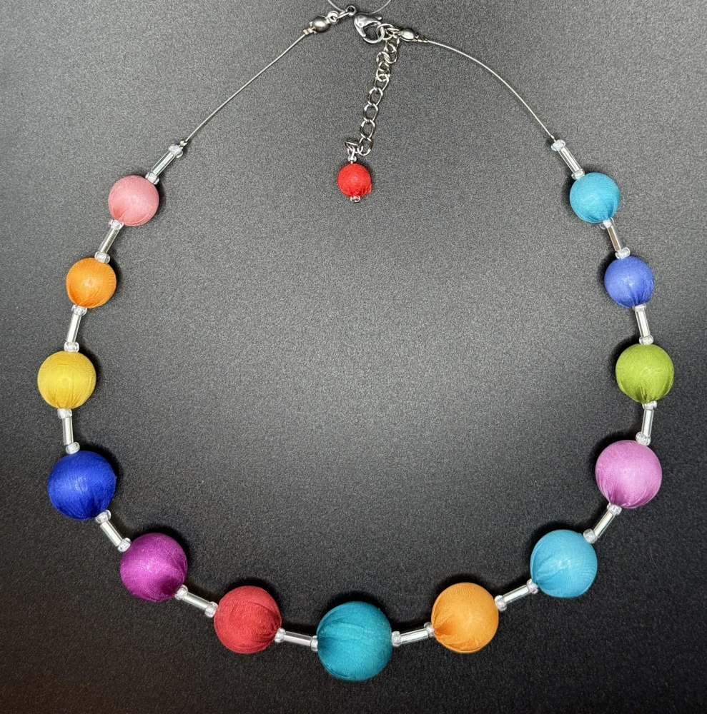 Ammerová Bohumila: Náhrdelník kuličky - barevné větší
