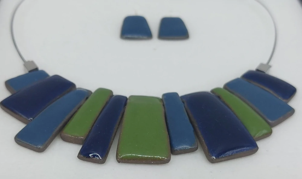Komárková Lea: Set (modro-zelený)