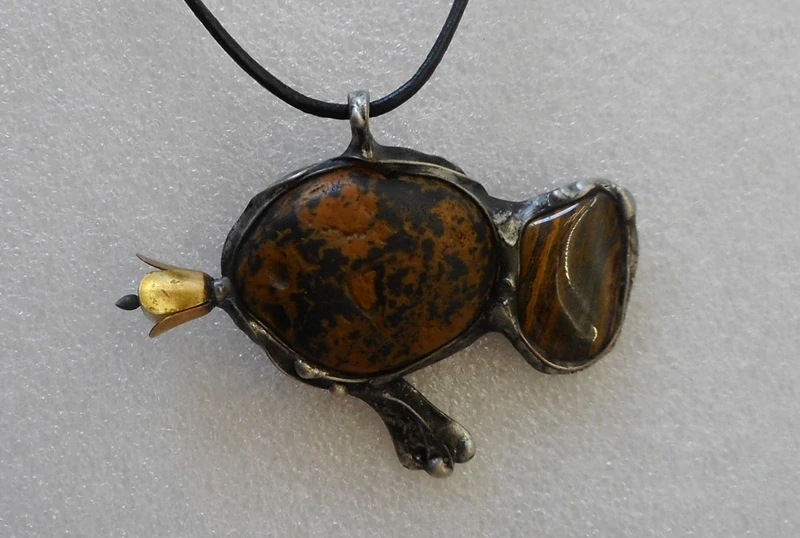 Brůnová Radka: náhrdelník  - Zlatá rybka