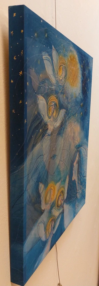 Dostálková Dita: Andělská modř (dvojitý obraz)