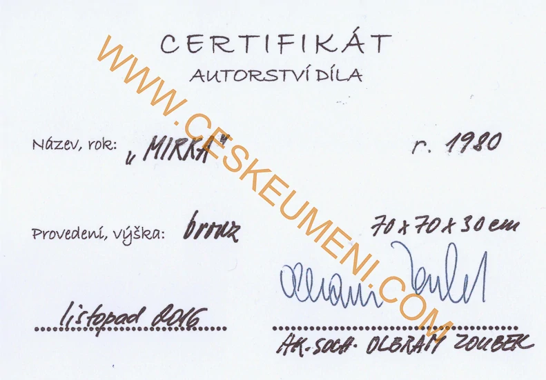 Zoubek Olbram: Mirka