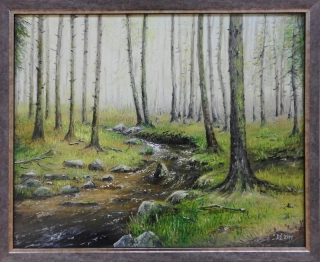 Živorová Dana: Mlhavé ráno u lesního potoka