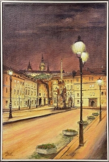 Dvořák Pavel: Pohled od sv. Mikuláše na Pražský hrad