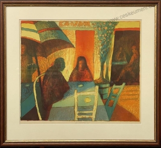 Oberthor Karel: V kavárně