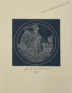 Vychodilová Olga: Loď (modrá)