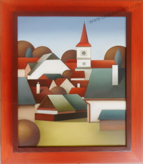 Kalina Karel: Kostel s červenou věží