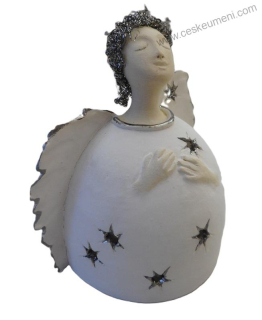 Bašková Štěpánka: Anděl - svícen (závěsný)