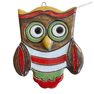 Baláž Roman: Sovička I.- závěsný kachel