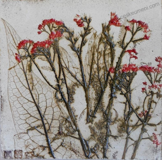 Baláž Roman: Kachel velký s rostlinným motivem I.