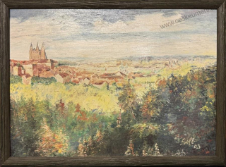 Šefl Pavel: Praha - Pohled od Nebozízku na Hradčany