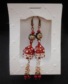 Halířová Dita: Náušnice makovice - puntíky