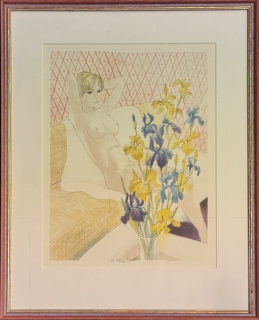 Beneš Karel: Akt s kosatci II.