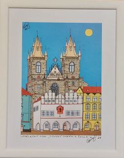 František Ringo Čech: Praha - Týnský chrám a škola