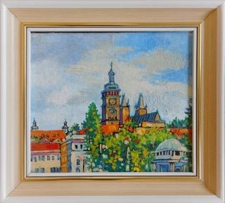Artemenko Anna: Pohled na hradecké panorama z Pražského mostu