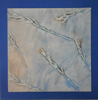 Kout Milan: Kachel dvouvrstvý - modrý podklad