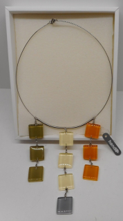 Kaufman Robert: Kaskády čtverců - náhrdelník 