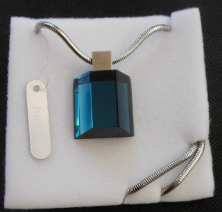 Kaufman Robert: DARK BLUE náhrdelník broušený