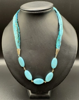 Ammerová Bohumila: Náhrdelník s minerály - tyrkysový