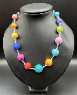 Ammerová Bohumila: Náhrdelník kuličky - barevné větší