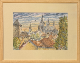 Pollák Rudolf: Praha - Pražský hrad od východu